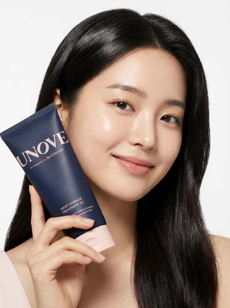 a young asian woman with glowing healthy hair ele 1765194575408